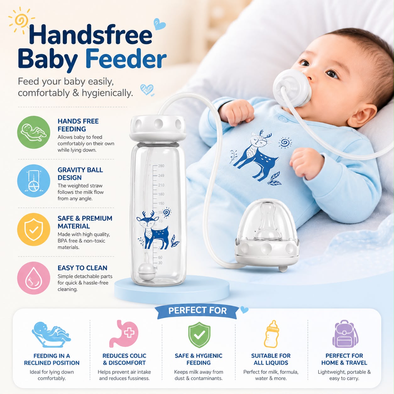 Handsfree Baby Feeder BPA Free