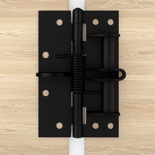 Self-Closing Door Hinge Black