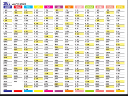 2025 Annual Planner Sticker