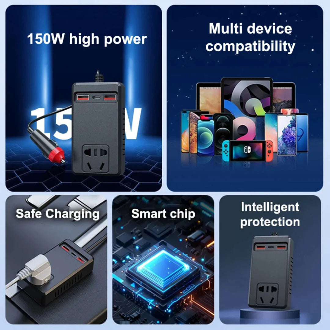 Car Power Converter Adapter Intelligent Inverter