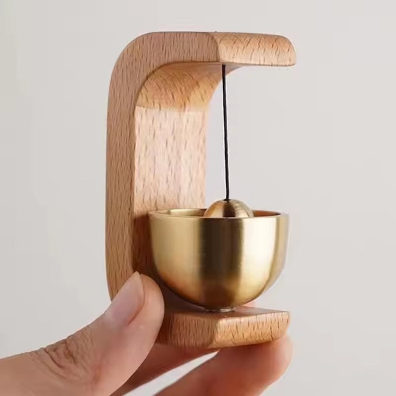 Wooden Doorbell Magnetic Brass Wind Chimes