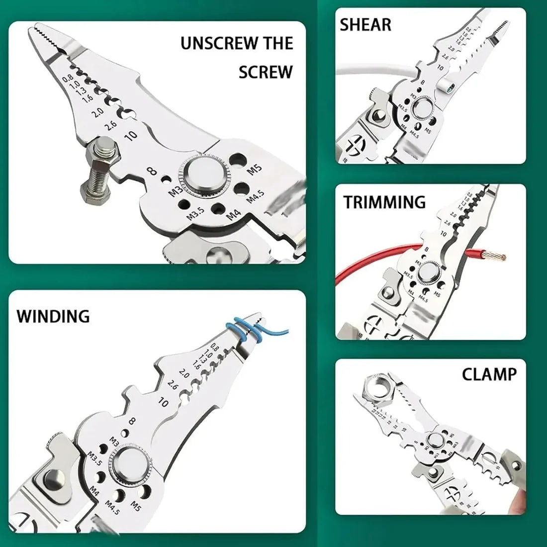 Multifunctional Electrician Wire Stripper